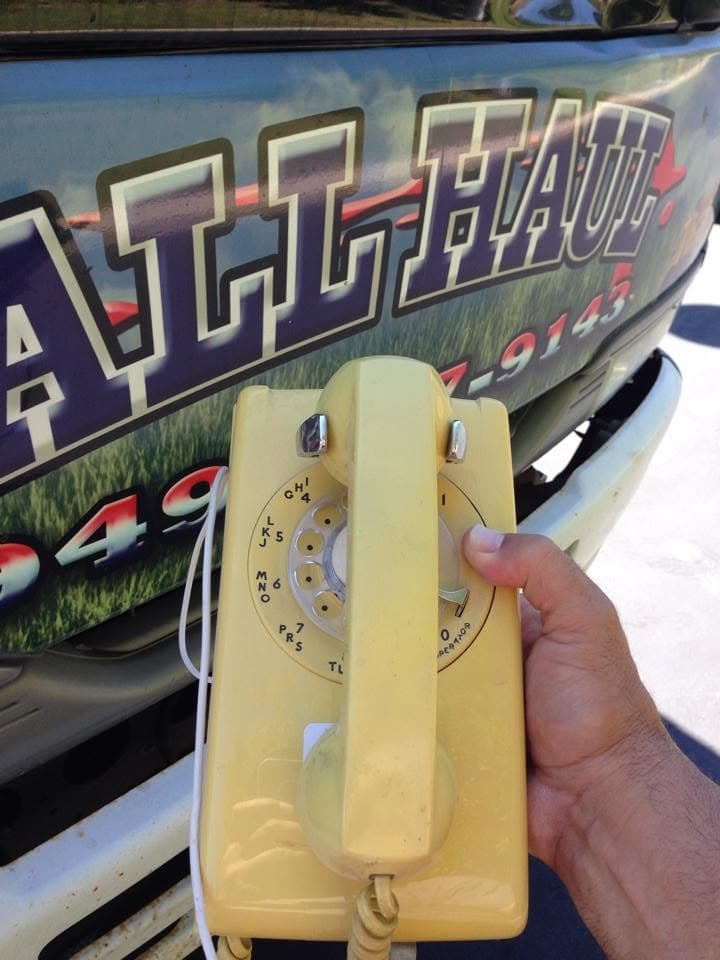 All Haul truck signage — 949-307-9143